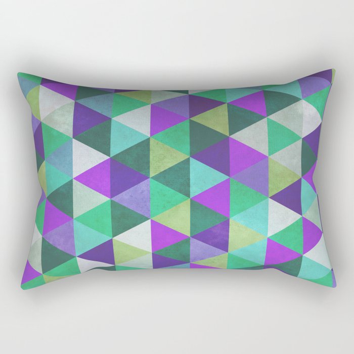 Geometric Contrast 2 Rectangular Pillow