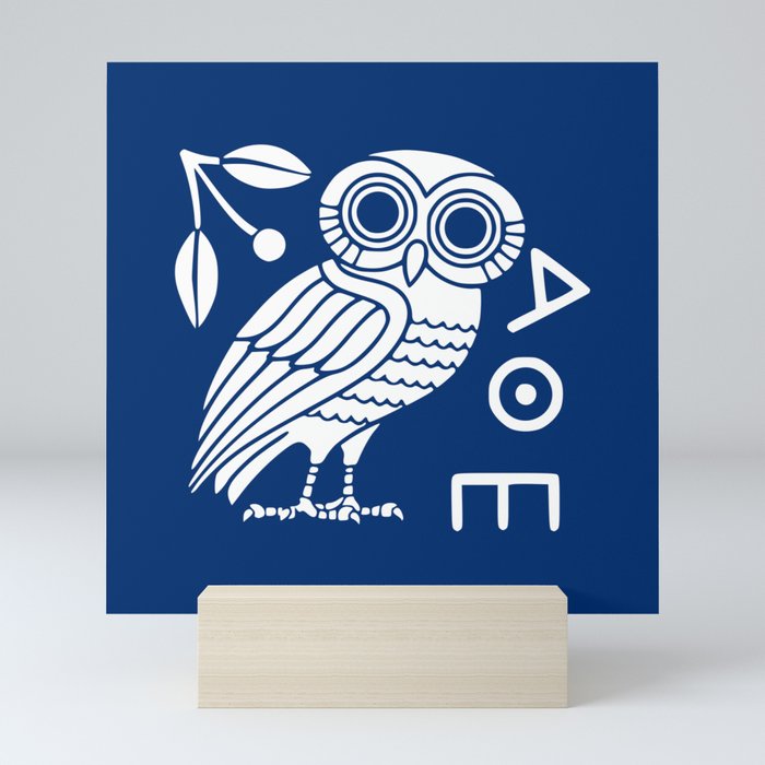 The Owl of Athena Mini Art Print