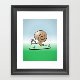 Snail Framed Art Print