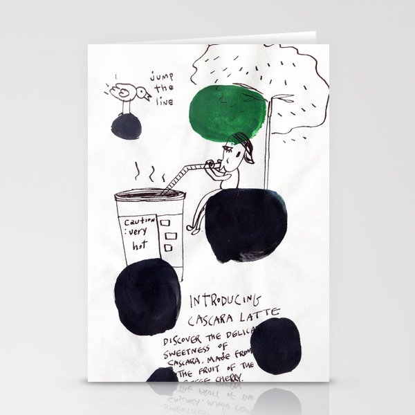 Coffee boy Stationery Cards