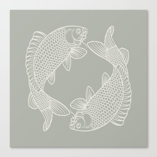 Oyster Bay Koi Canvas Print