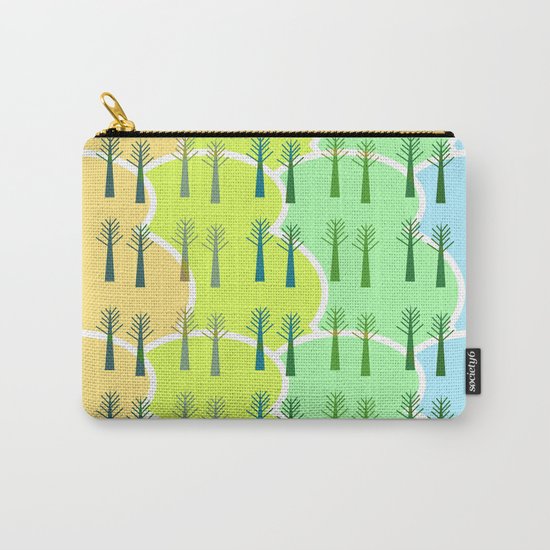 Trees and colorful clouds Carry-All Pouch