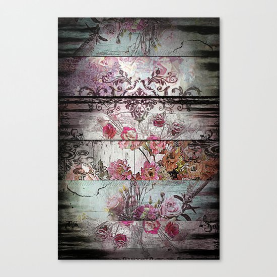 Zebra Rococo Canvas Print