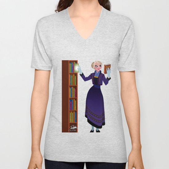 Frozen Elsa Casual Unisex V Neck By Teohoble Society6