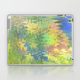 Soft Green Distorted Surreal Artwork Laptop Skin