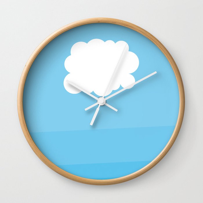 Elements - AIR - plain and simple Wall Clock