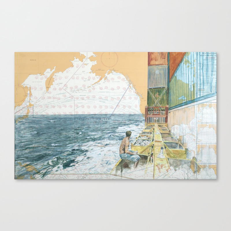 Deckwork Mid Atlantic Canvas Print By Martinmachado Society6