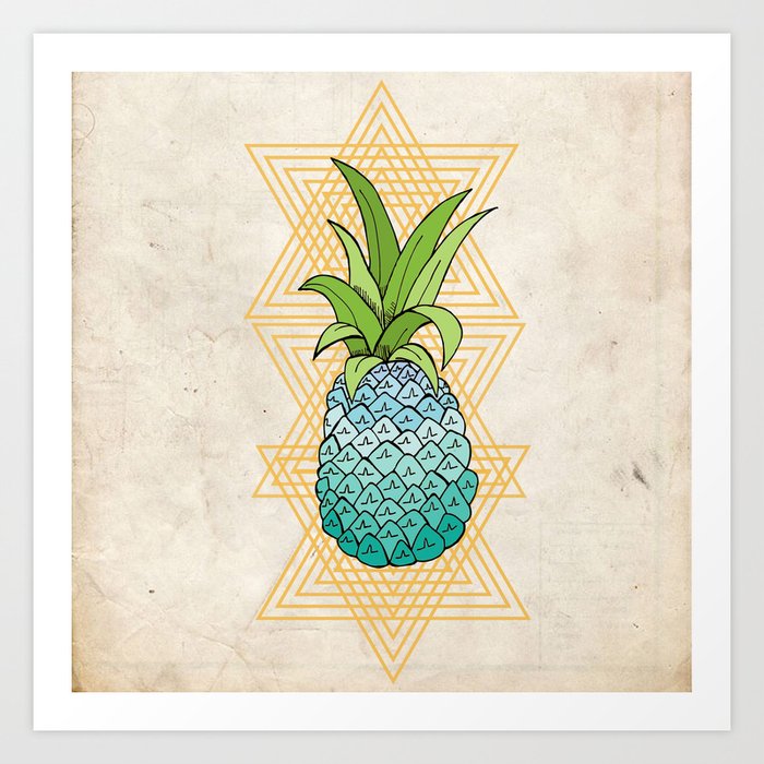 The Pineapple Blues Art Print