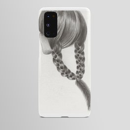 Braids and feathers Android Case