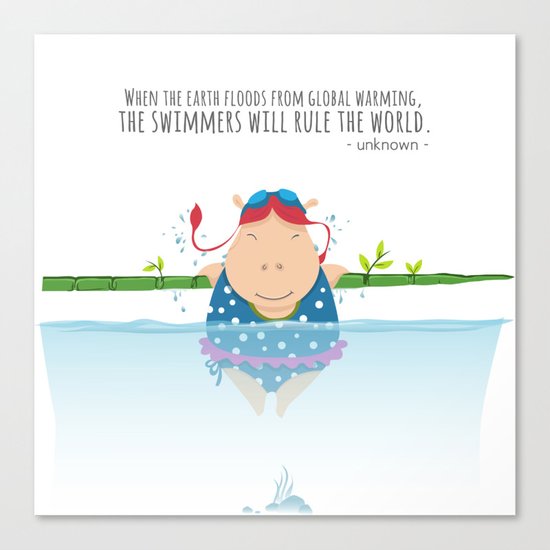Tifanny - Swimmer Canvas Print