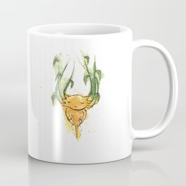 Axolotl Ginger Watercolour Illustration Coffee Mug