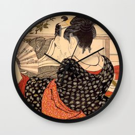 Lovers in an Upstairs Room Wall Clock