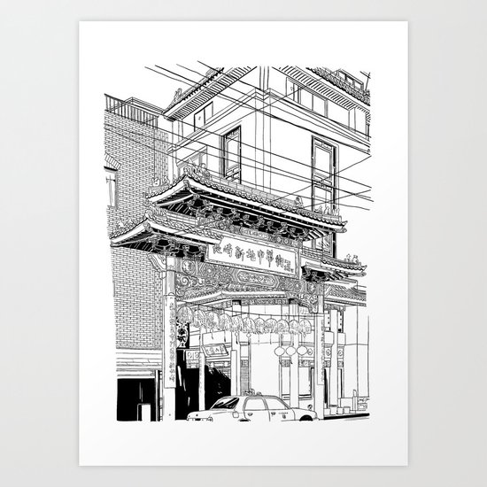 Nagasaki - China Town Art Print