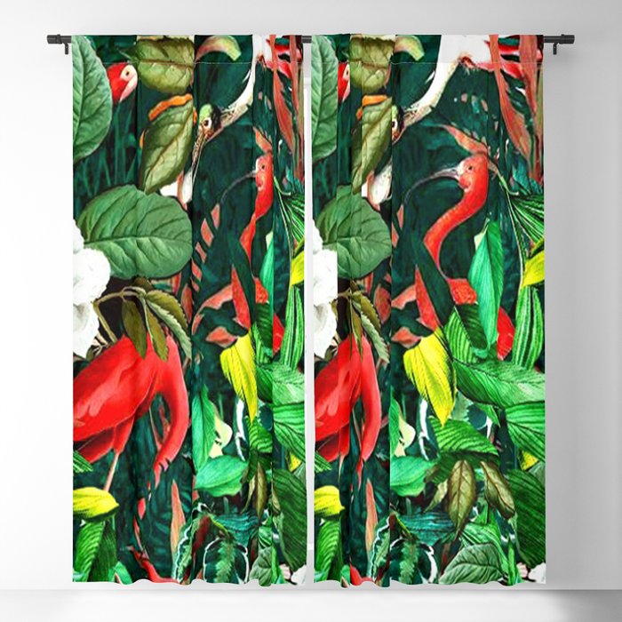 Flowers and Birds Blackout Curtain