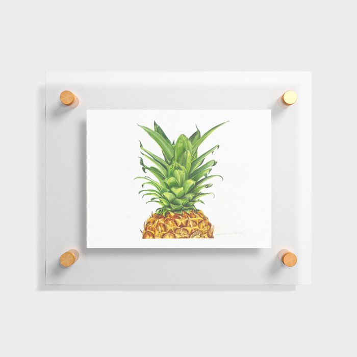 Watercolor Pineapple Floating Acrylic Print