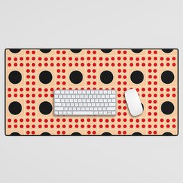 new polka dot 8 - ceramic colors Desk Mat