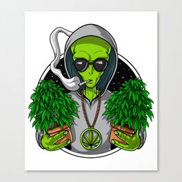 Alien Weed Grower Canvas Print