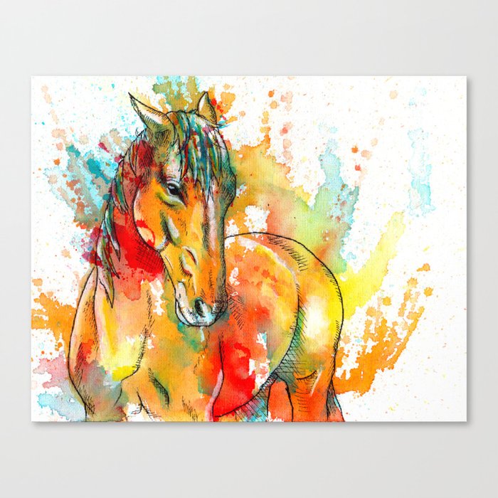The Spirit of a Horse Canvas Print