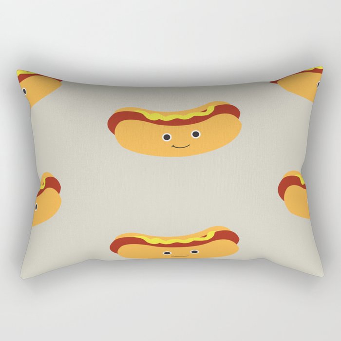 Hotdog Rectangular Pillow