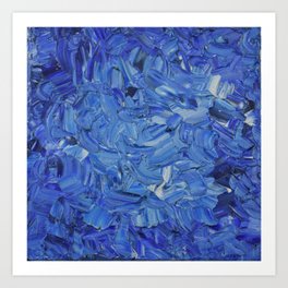 blue waves Art Print