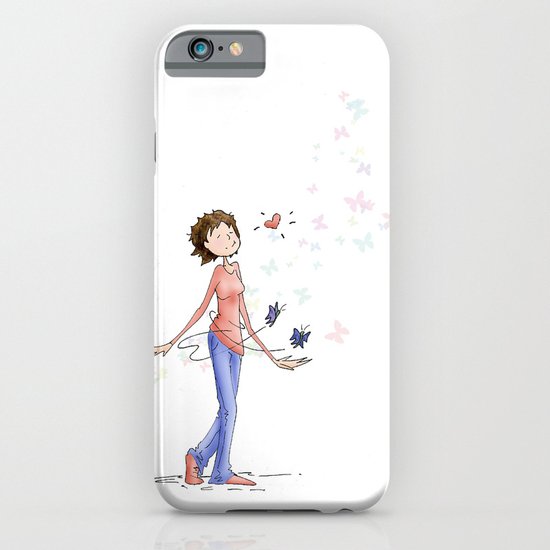Butterflies, Hand Drawn Illustration iPhone & iPod Case