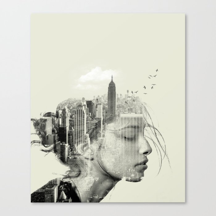 Reflection, New York City Canvas Print