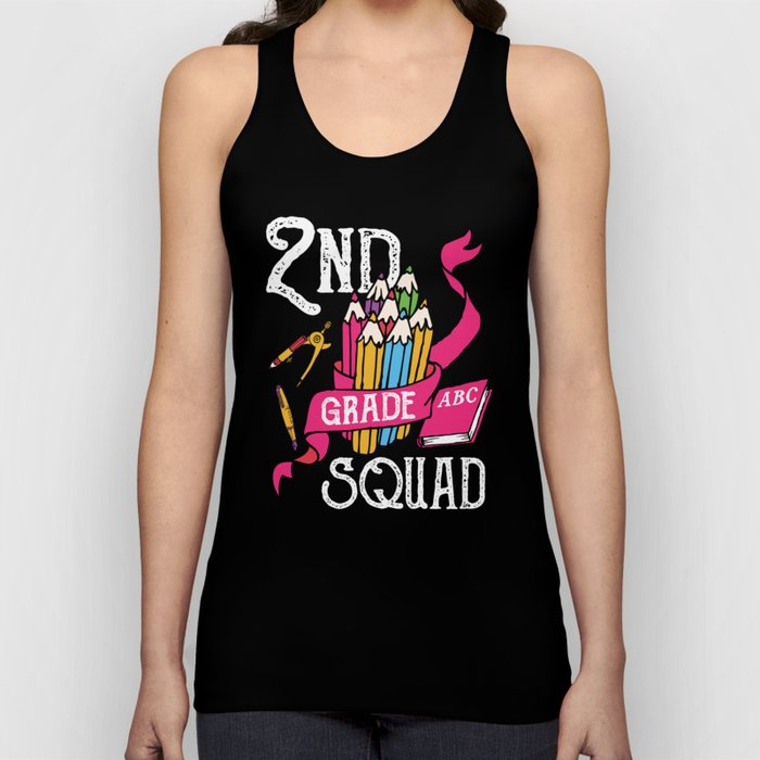 2nd Grade Squad Student Back To School Tank Top