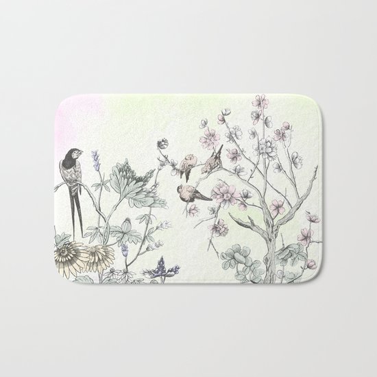 With a rush of wings,,, Bath Mat