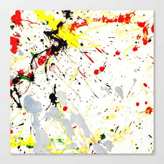 Paint Splatter Canvas Print