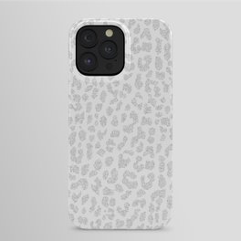 Pale Gray Leopard iPhone Case