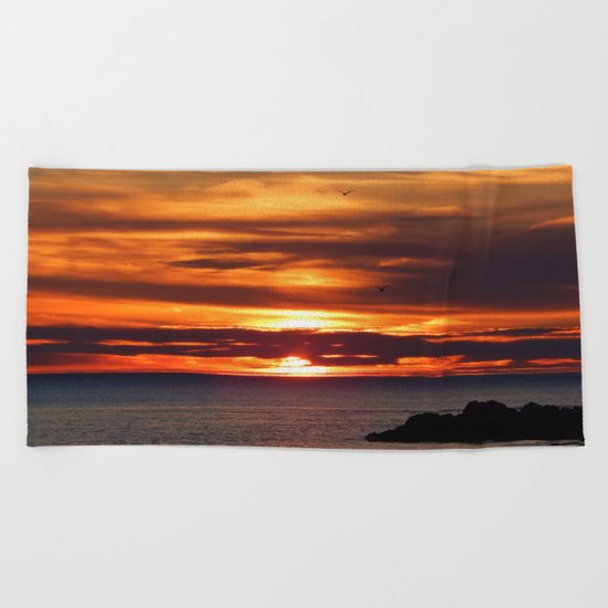Sunrise Flight Beach Towel