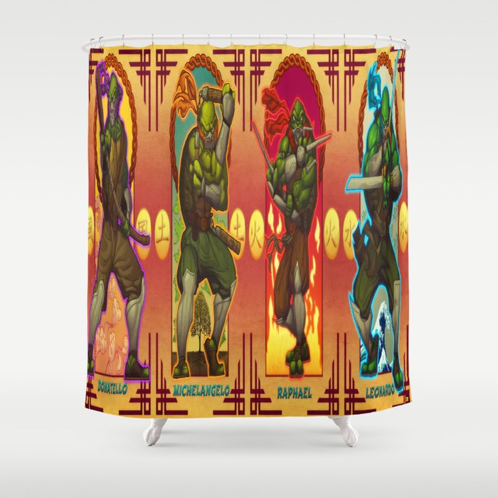 Teenage Mutant Ninja Turtles Tmnt Shower Curtain By