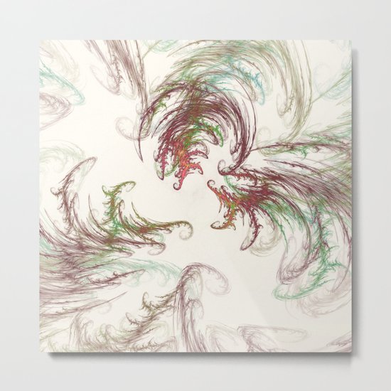 Harvest Winds Fractal Metal Print