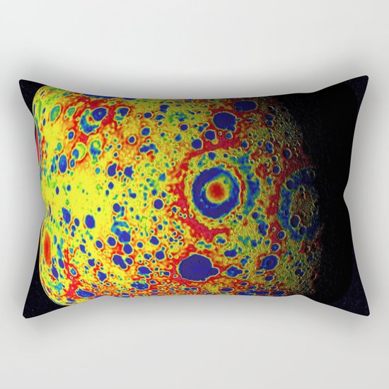 Rainbow Moon Rectangular Pillow
