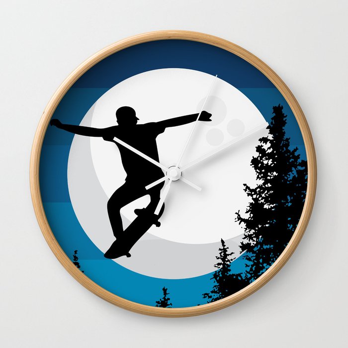 The perfect ollie trick Wall Clock