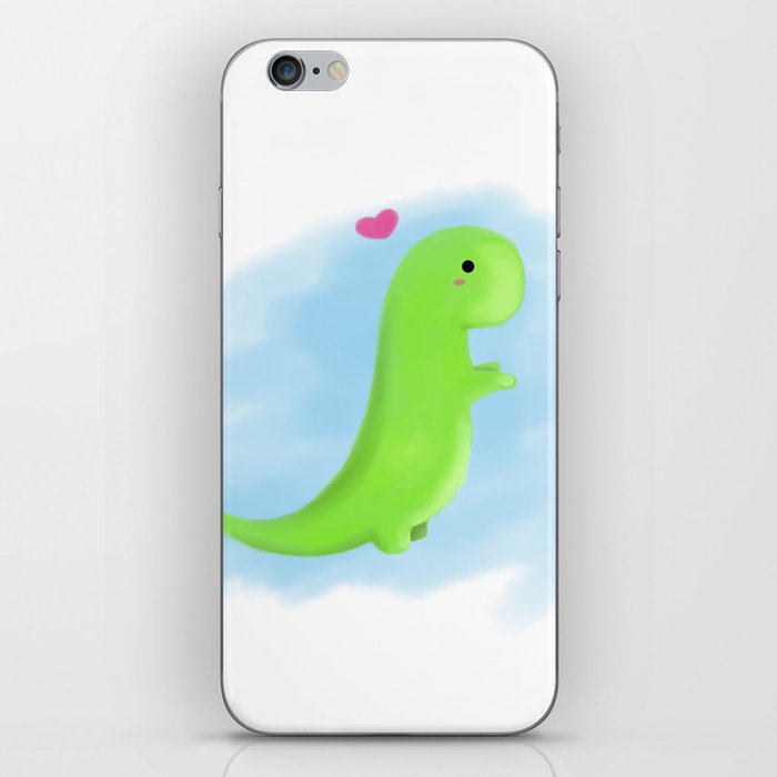 Dino love iPhone Skin