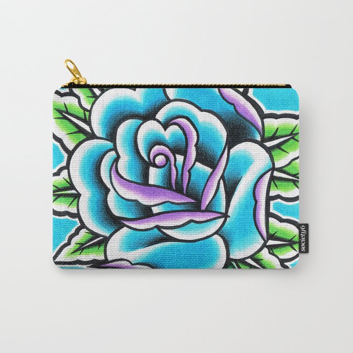 Tattoo Flash Rose Carry-All Pouch