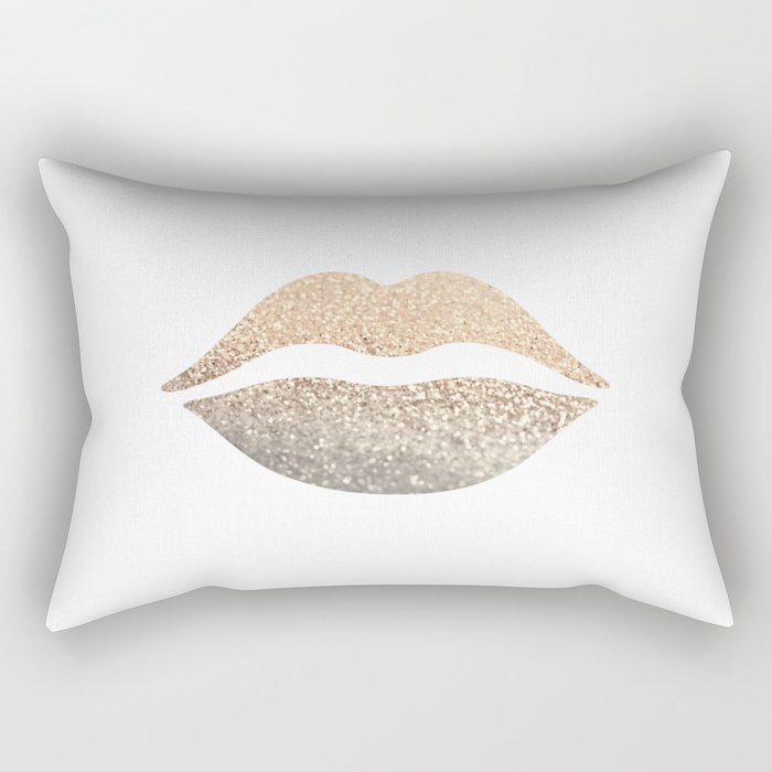 Gold online lips pillow