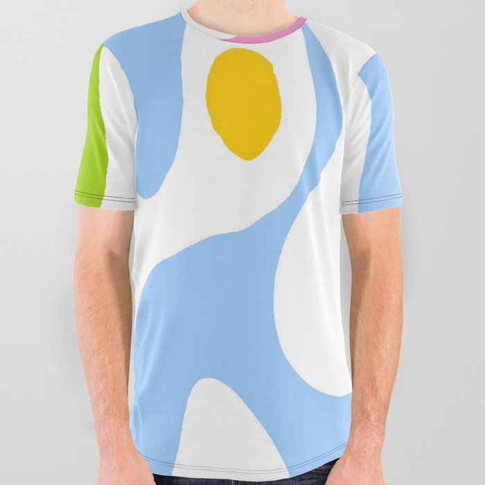 Abstraction in the style of Matisse 7- multicolor All Over Graphic Tee