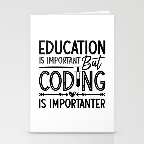 Medical Coder Education Is Important Coding ICD Stationery Cards