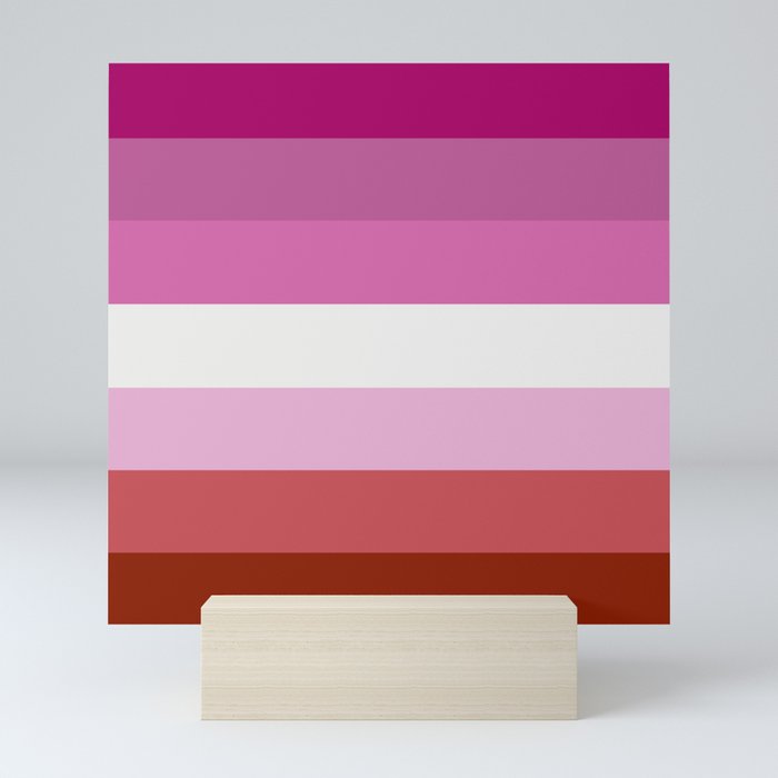 Lesbian Flag Mini Art Print