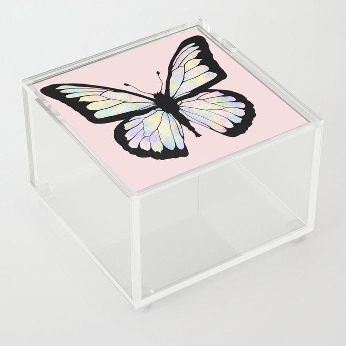 Pastel Butterfly Acrylic Box