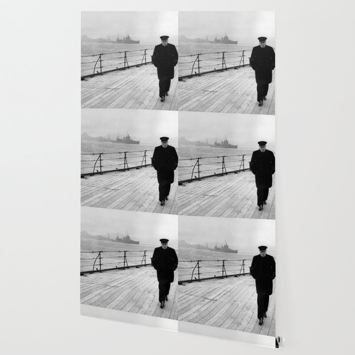 Winston Churchill At Sea Wallpaper By Historystuff Society6