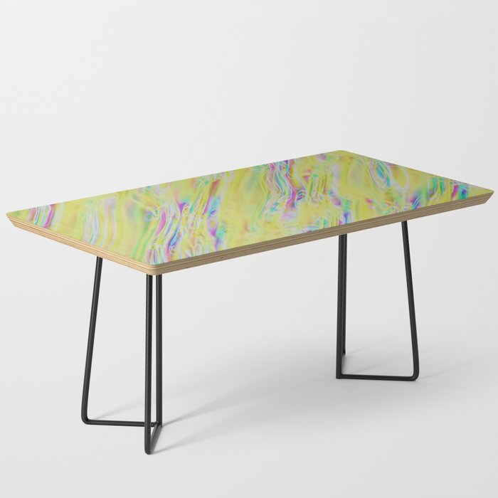 Yellow pink green shapes Coffee Table