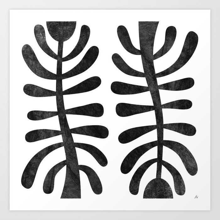Matisse black and white Art Print