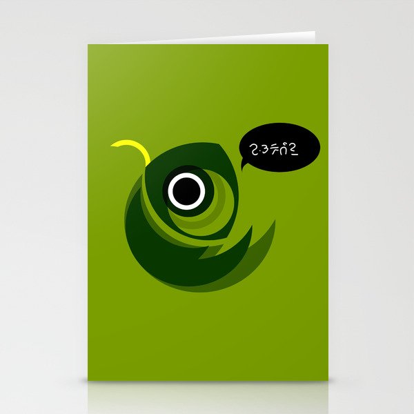 Green Fish Stationery Cards