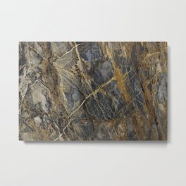 Natural Geological Pattern Rock Texture Metal Print