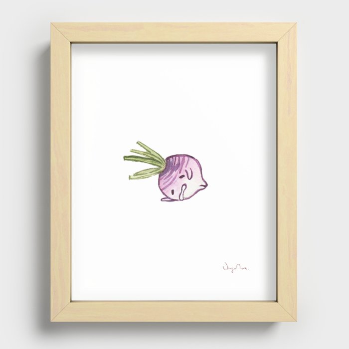 Turnip baby Recessed Framed Print