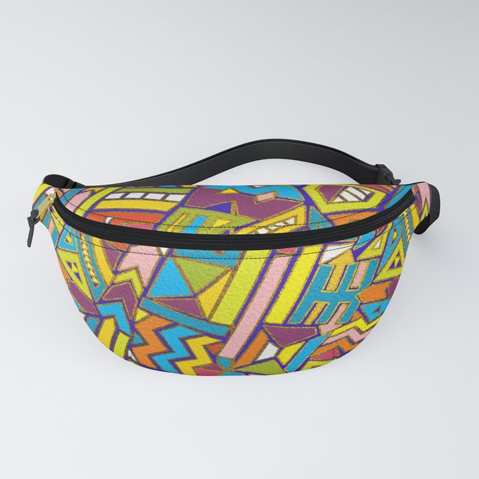 Colorful Geometric African Tribal Pattern Fanny Pack