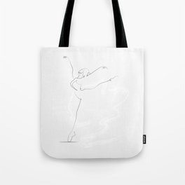 'ESSENCE', Dancer Line Drawing Tote Bag
